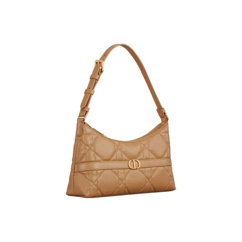 DIOR Miss Caro Sheepskin Water Dumpling Bag, Handbag, Shoulder Bag Mini Women's Light Gold-1
