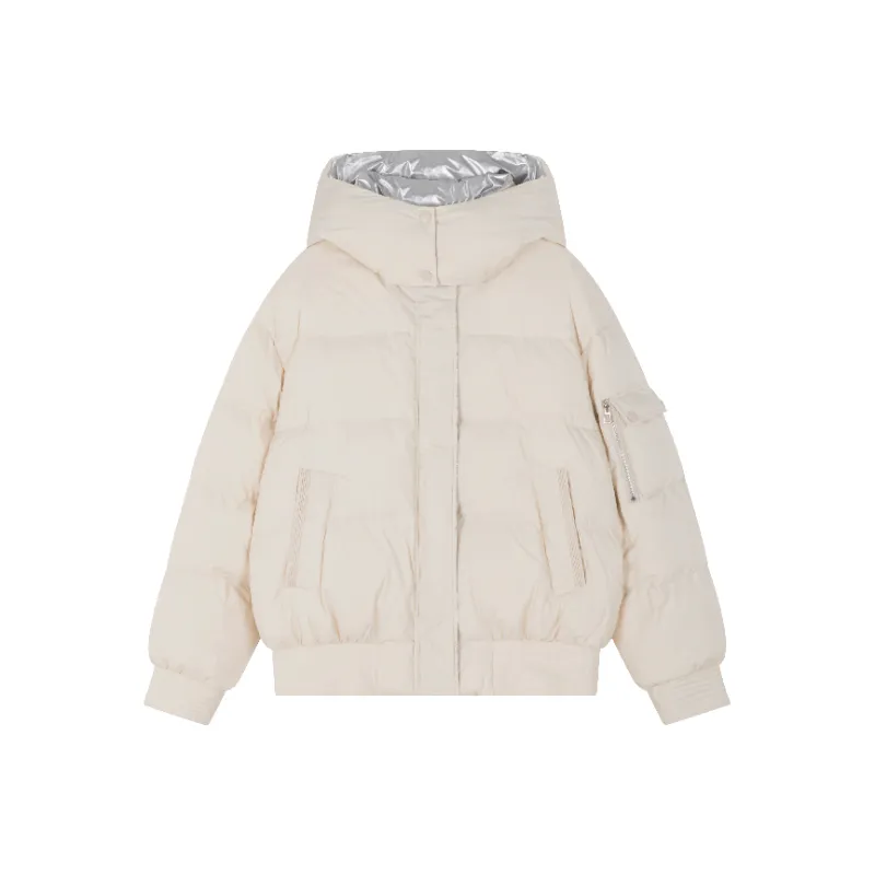 Mo Han Yi Mei Down Jacket Women's Cream White-0