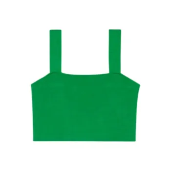 Maje Square neck Crop Top