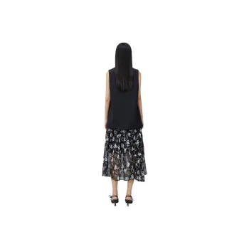 XIRAN Two Piece Skirt Sets Women's Black Cardigan Black Dress