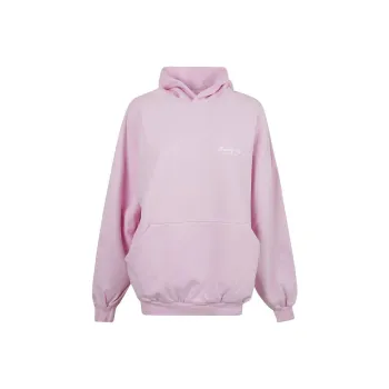 Balenciaga Large Fit Hoodie 'Light Pink/White'