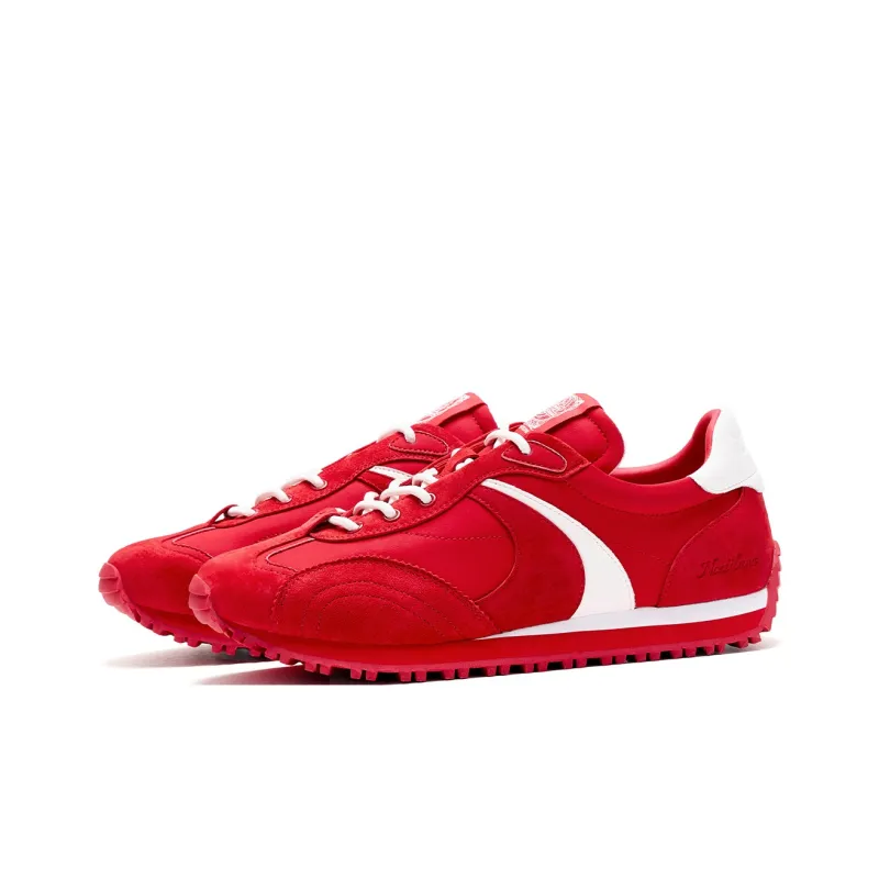 WANDER AROUND Slip Resistant And Abrasion Resistant Coverage Low Top Casual Shoes Women's Red-2