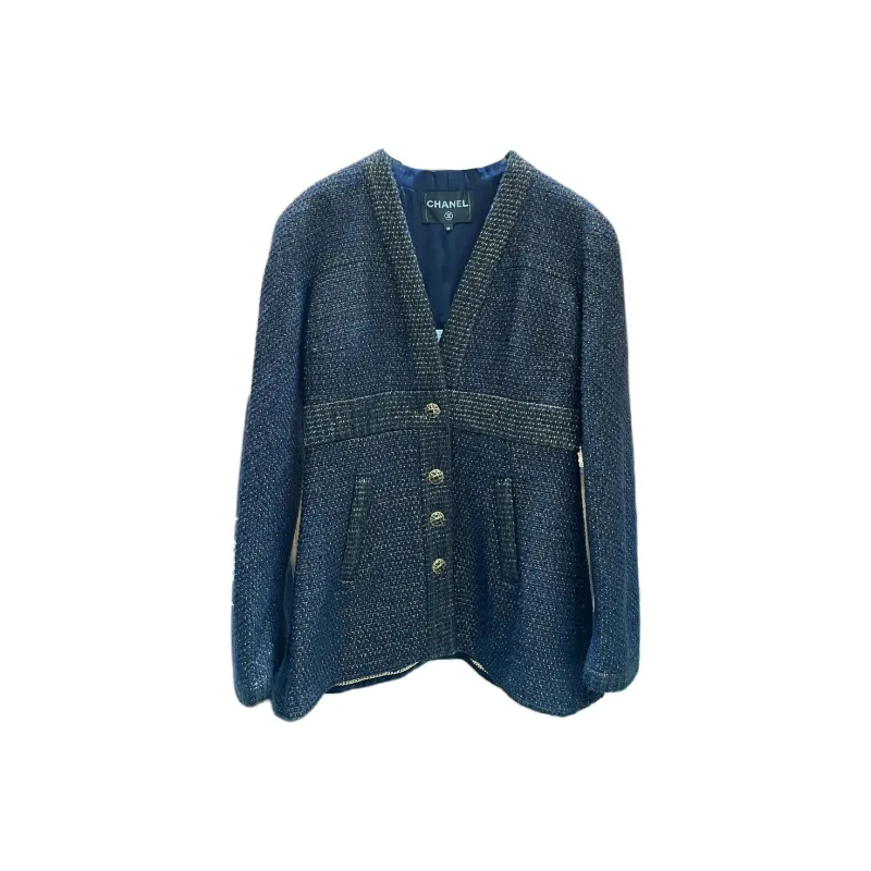 CHANEL Egypt Collection Jackets Coats Women's Blue Gold-0