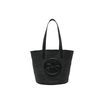 Chloe Paper With Cow Leather Tote Bag, Shopping Bag, Shoulder Bag Women's Black