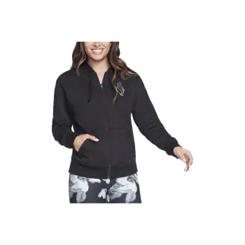 Skechers Sketch Sweat Magnolia Dreams FZ Jackets Coats Women's Black