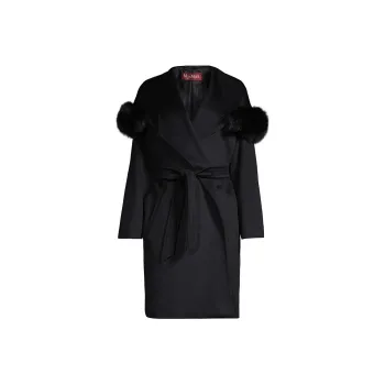 MaxMara Studio Coats Women's Black