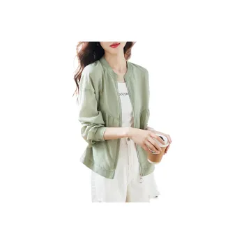 Mo Han Yi Mei Jackets & Coats Women's Gray Green