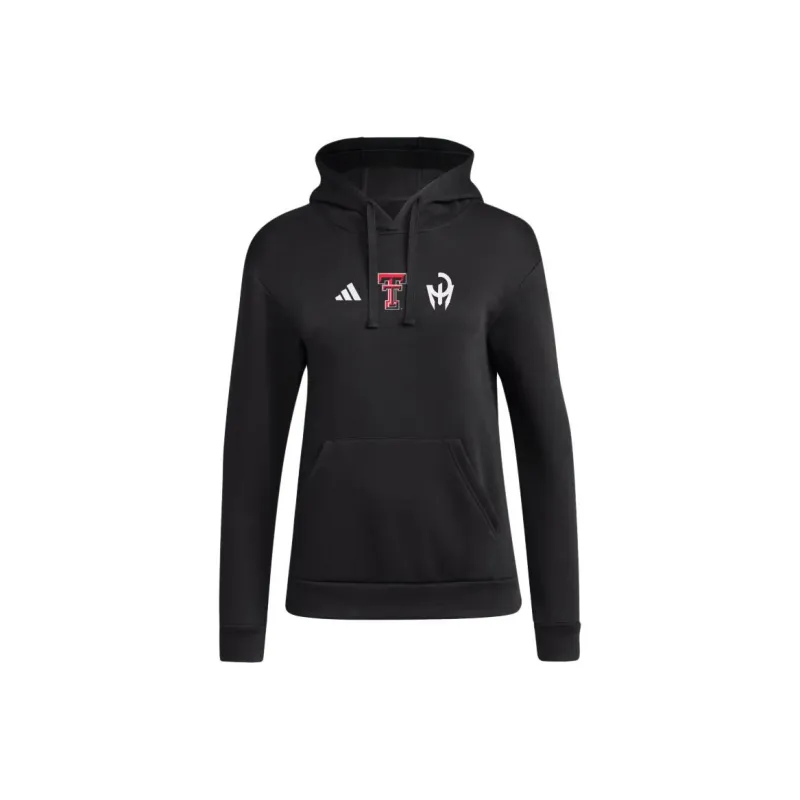 Adidas Free Shipping With AdiClub Texas Tech Fleece Hooded Sweatshirt-0
