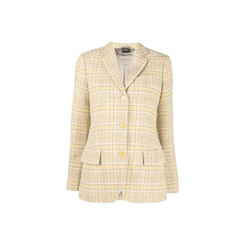 ASPESI Checked Single breasted Blazer-0
