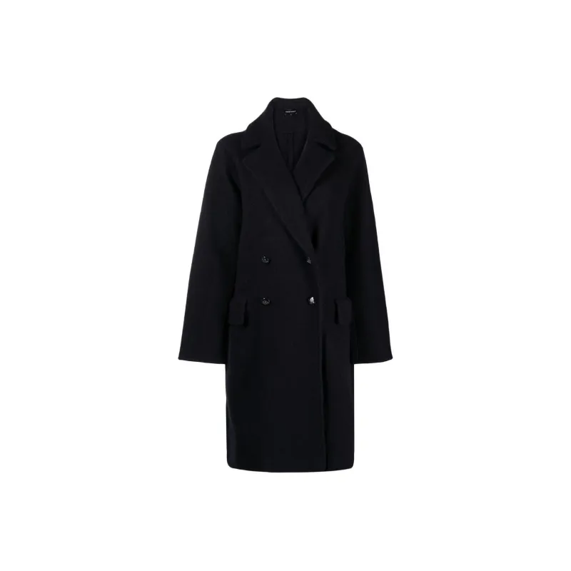 EMPORIO ARMANI FW22 Coats Women's Marine Blue-0