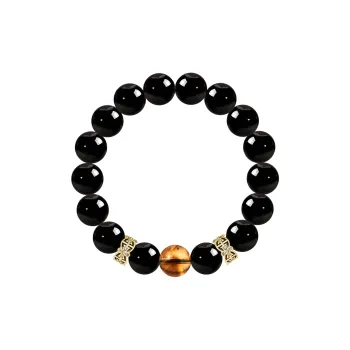 SIMPLE JOYS Obsidian Jade Bracelets Unisex