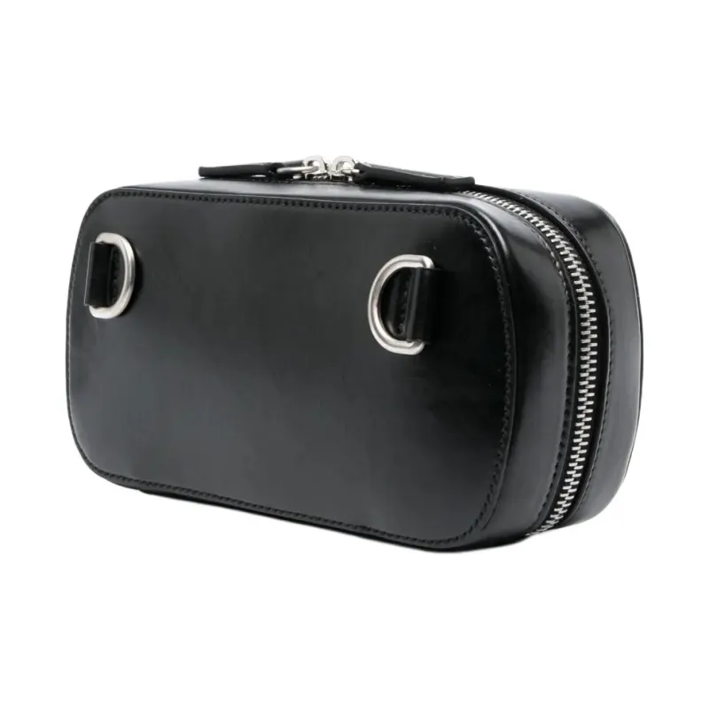 JIL SANDER Calfskin Fanny Pack Men's Black-1