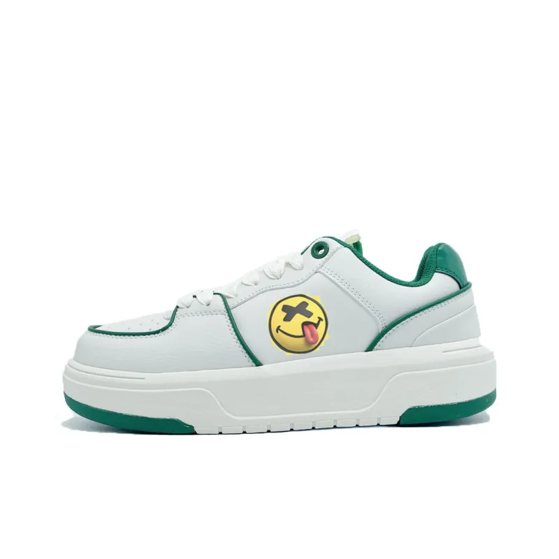 PAIN OR PLEASURE Skateboard Shoes Unisex White Green-8
