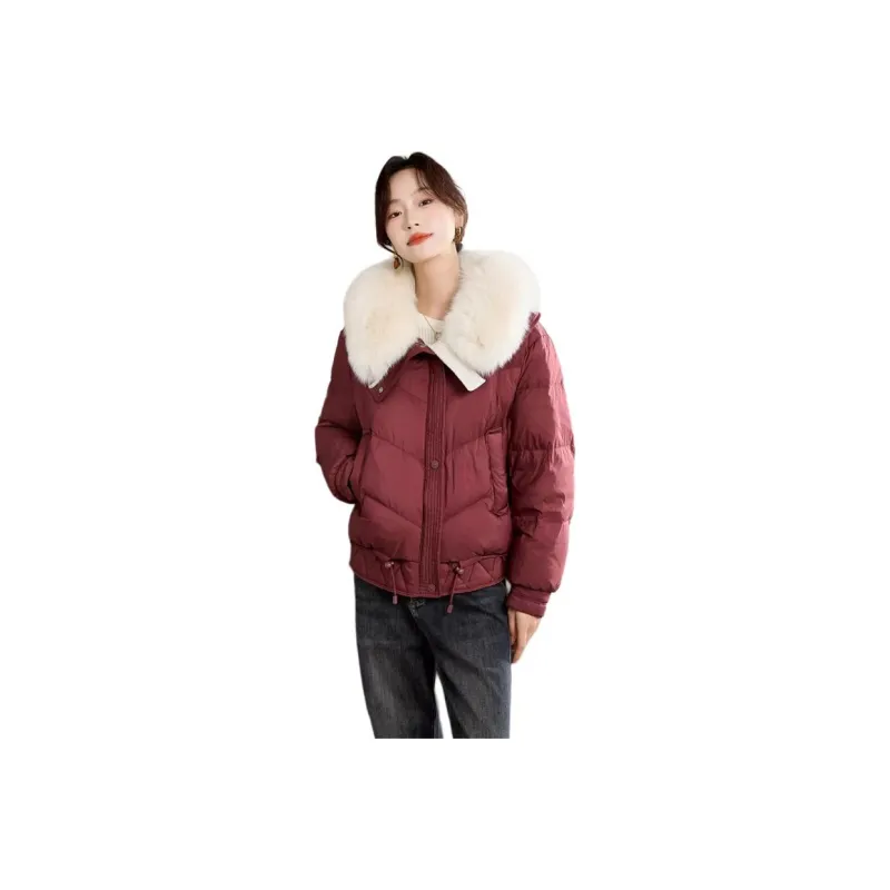 Yi Mengyuan Down Jacket Women's Ancora Red-0