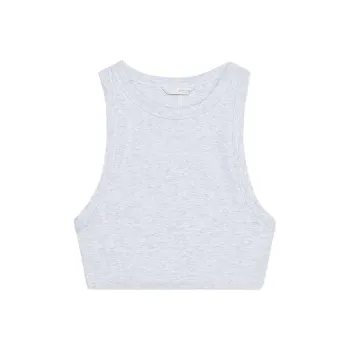 ZARA Tank Top Women's Zebra Print Gray