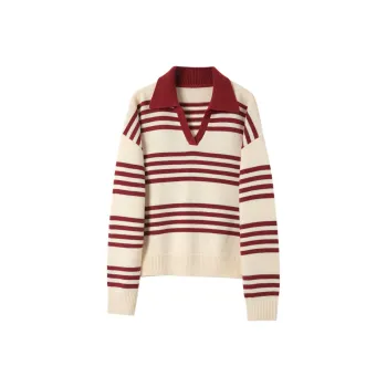 3COLOUR Knitwear Women's Ancora Red Stripes