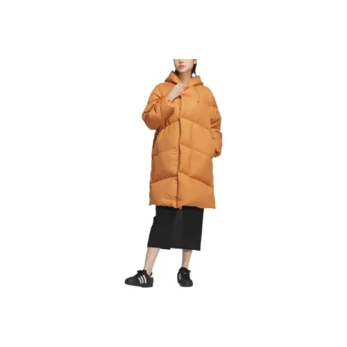 Adidas Originals Clover Series Outfit FW24 Down Jacket Women's Tech Copper