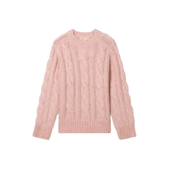 MICHAEL KORS Cable Knit Nylon And Alpaca Blend Sweater