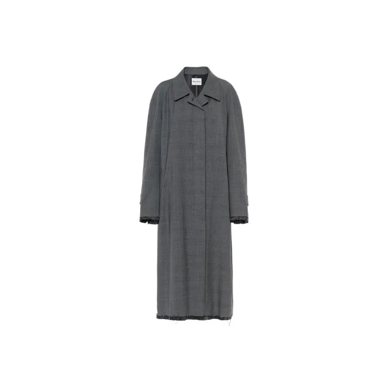 MIU MIU Prince Of Wales Check Wool Coat-0