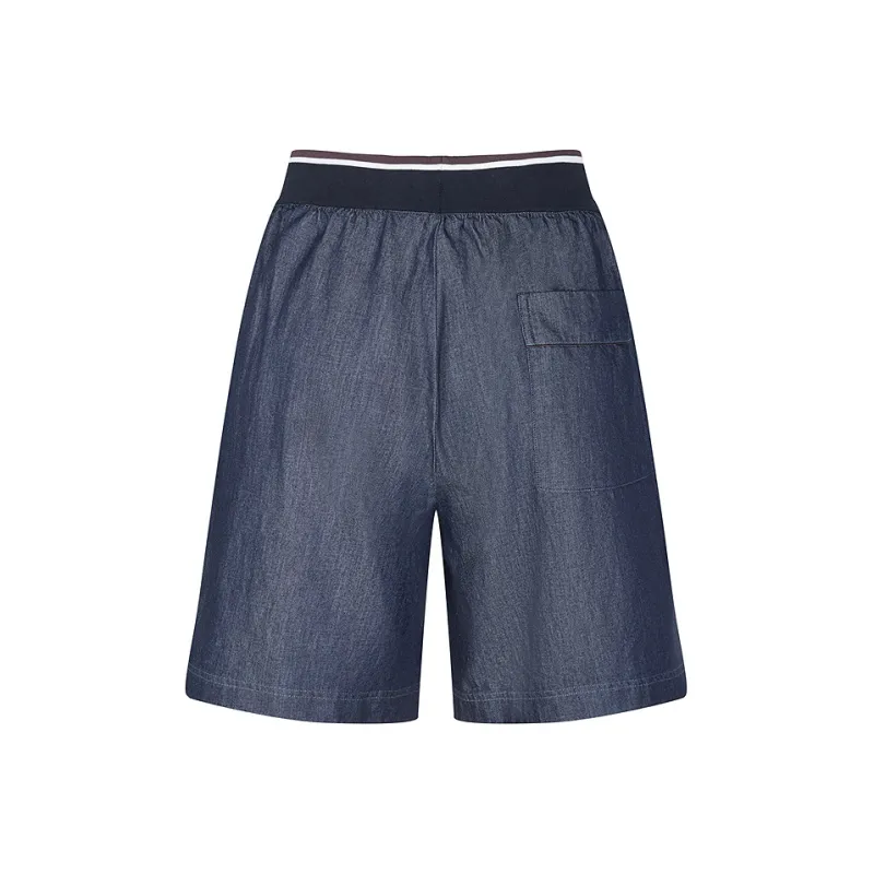 CROQUIS Denim Shorts Men 991 Denim Navy Blue-1