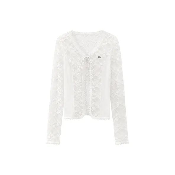 CHUU Chiffon Shirt Women's White-0