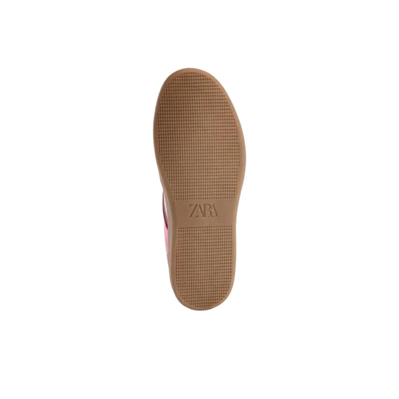 ZARA Low Top Skateboard Shoes Women's Rose Red-5