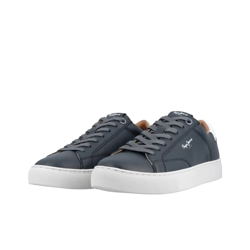 Pepe Jeans Abrasion Resistant Low Top Skateboard Shoes Men's Marine Blue-2