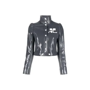 COURREGES Vinyl Reedition Jacket 'Steel Grey'