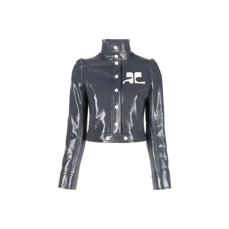 Courrèges Vinyl Reedition Jacket 'Steel Grey'-0
