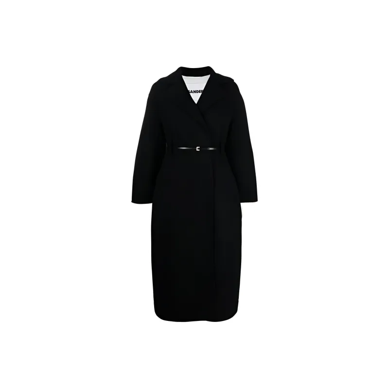 JIL SANDER Single Breasted Belted Coat-0