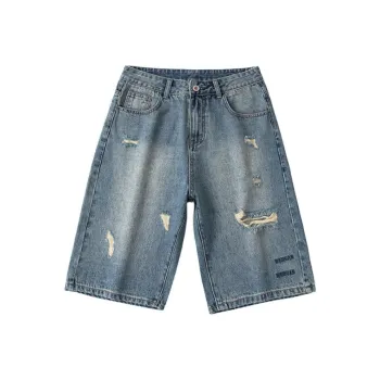 EVBD Denim Shorts Unisex Blue