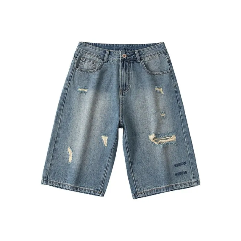 EVBD Denim Shorts Unisex Blue-0
