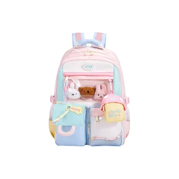 Miffy Fabric Backpack Regular Women's Pink Purple/Blue Yellow White