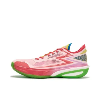 361° Cushioning, Slip Resistant, And Abrasion Resistant Low Top Basketball Shoes Men's Fluorescent Hot Coral Pink