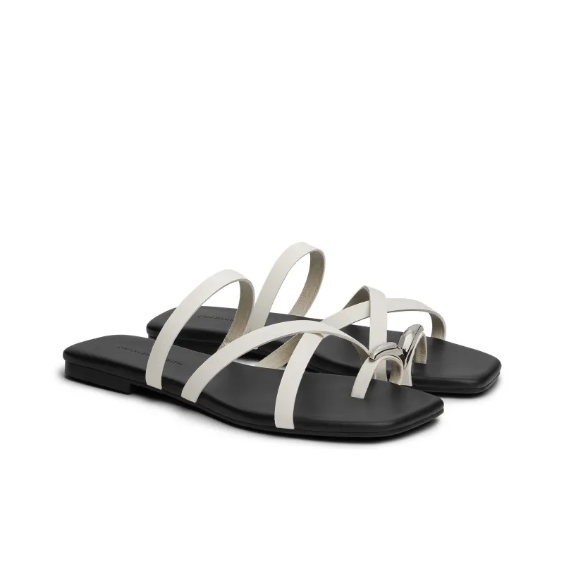CHARLES&KEITH Composite Sole Slide Slippers 1.5cm Women's-1