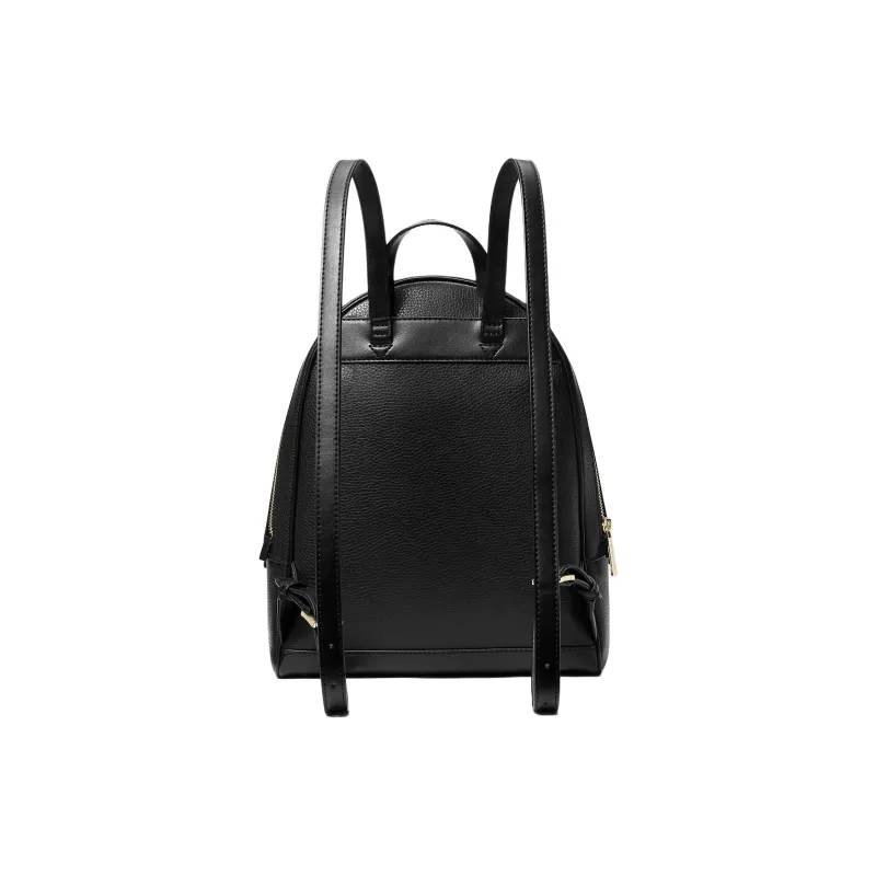 MICHAEL KORS Rhea Leather Backpack Medium Size Women's Black-1