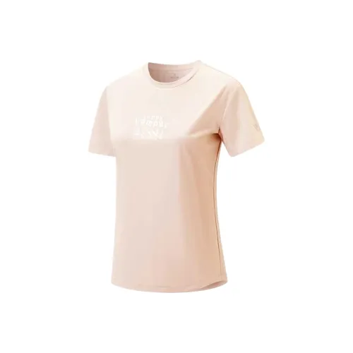 XTEP Comprehensive Training Short Sleeved SS25 Regular T Shirt Women's Supernatural Pink