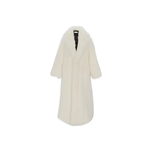 SAINT LAURENT Coats Women's White