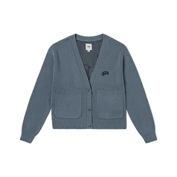 Vans CARDIGAN Knitwear Women's Gray Blue