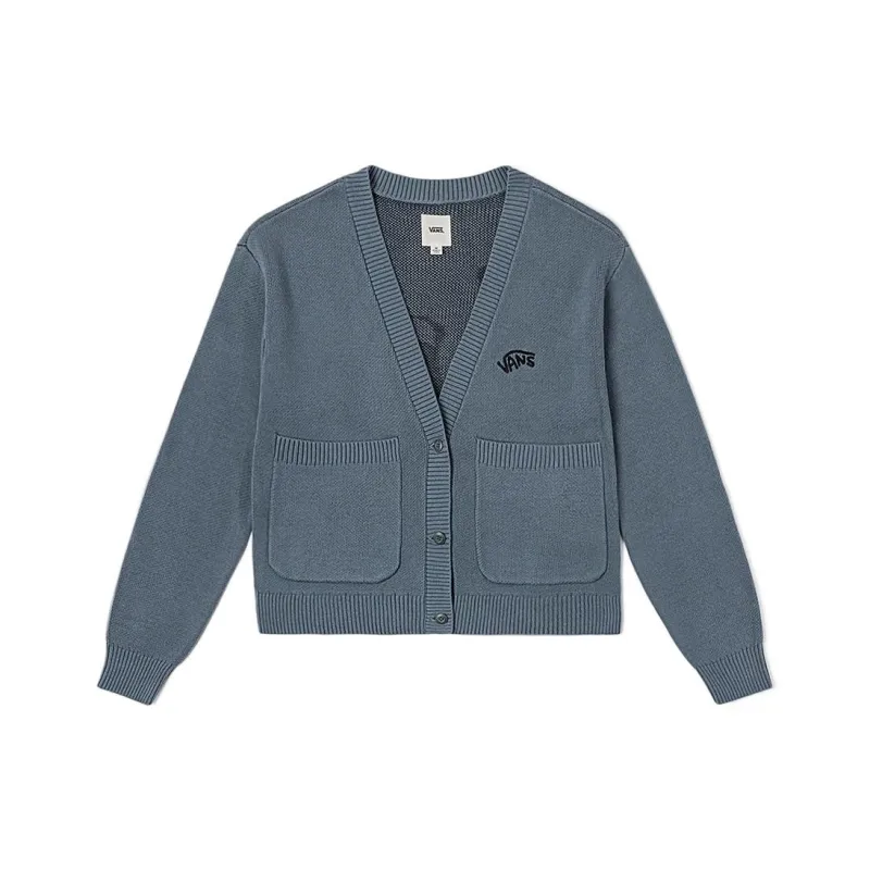 Vans CARDIGAN Knitwear Women's Gray Blue-0