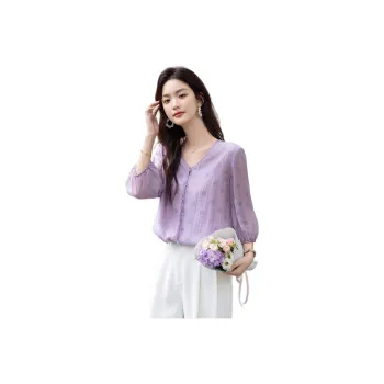 【dme】 Shirt Women's Pink Purple