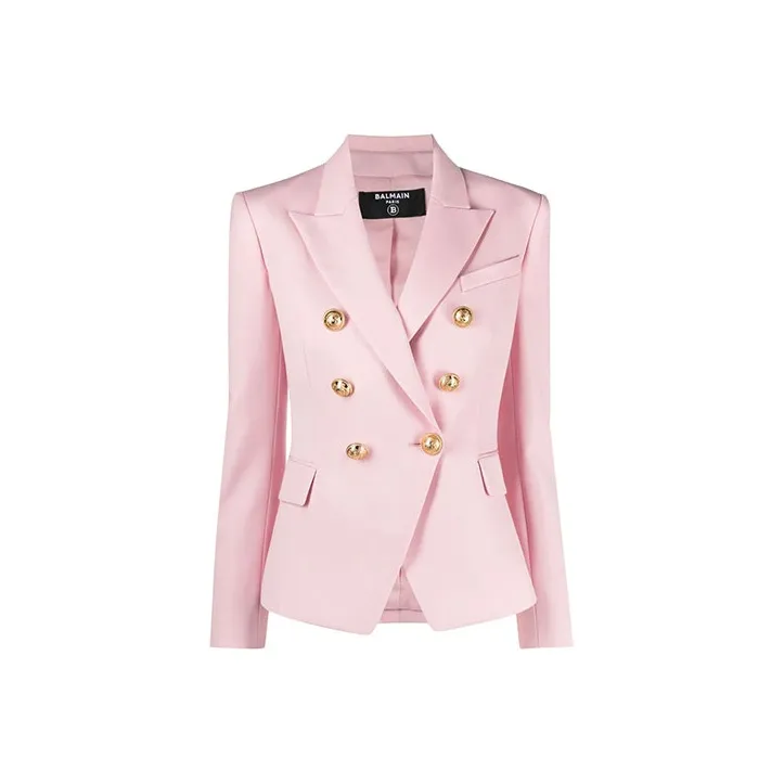 BALMAIN Business Suit Coat Women's Pink-0