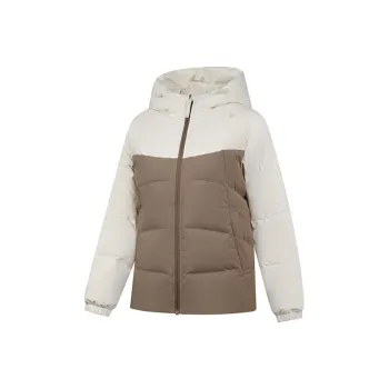 QIAODAN Down Jacket Women's Walnut Cream White