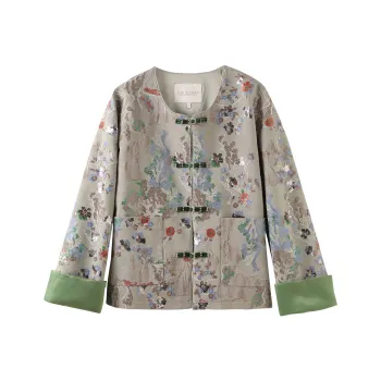 Miss Chipmunk Jacket Women's Grandmother Moon Gray