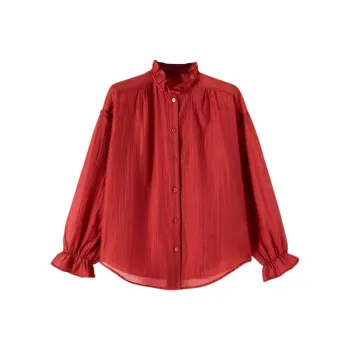 Late White Shirts Women's Red