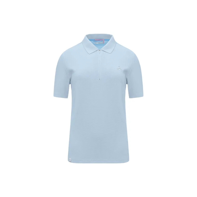 LI NING 1990 x CLOVE Polo Shirt Women's Glacier Blue-0