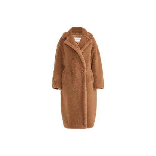 MaxMara Teddy Series Coats Women's Camel