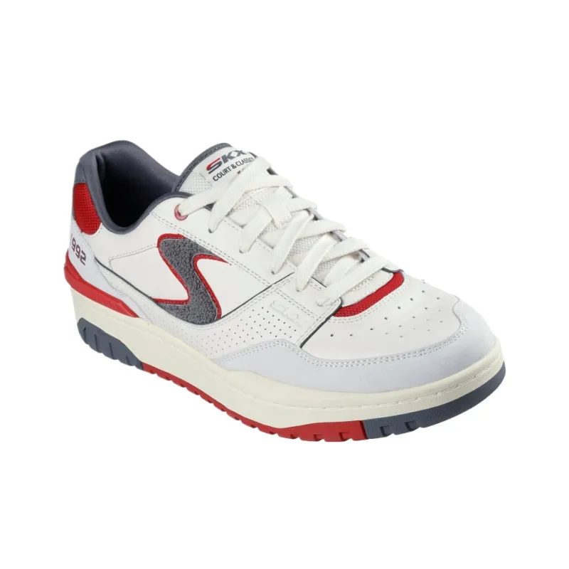 Skechers S 1992 Low Top Casual Shoes Men's White Red-3