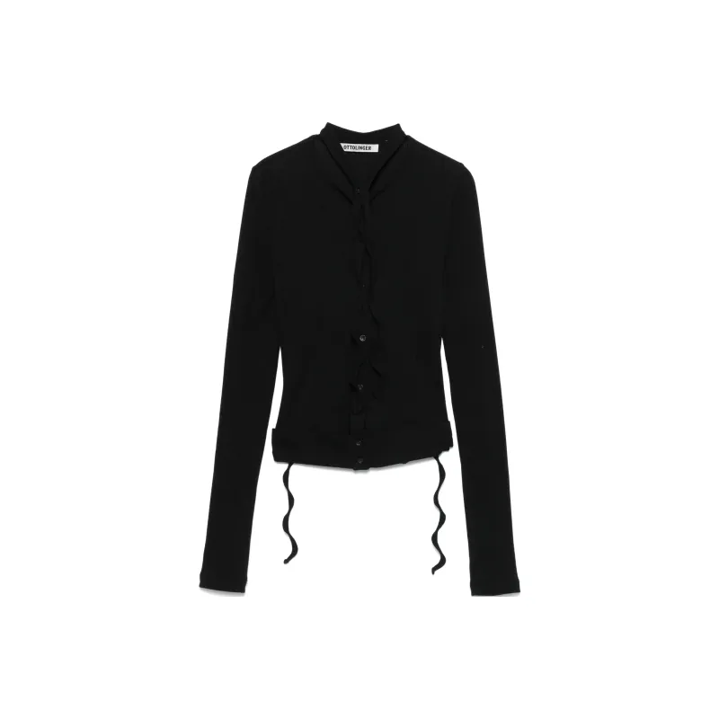 Ottolinger Double fastening Ribbed Cardigan-0