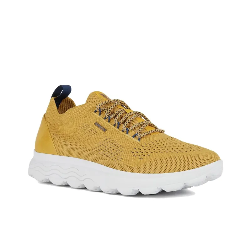GEOX Spherica Abrasion Resistant Low Top Casual Shoes Men's Ochre Yellow-1